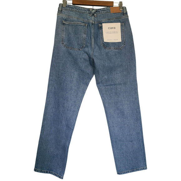 Seventy + Mochi Anthropologie Cara Straight Leg Jean in Rodeo Size 27 NWT - Picture 7 of 10